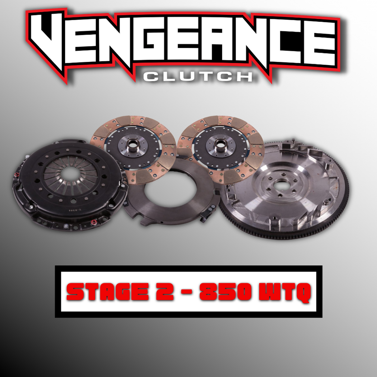 Vengeance Stage 2 Ceramic Clutch w/ Billet Flywheel 23 Spline (2011-2017 Mustang GT) DM2-07-04