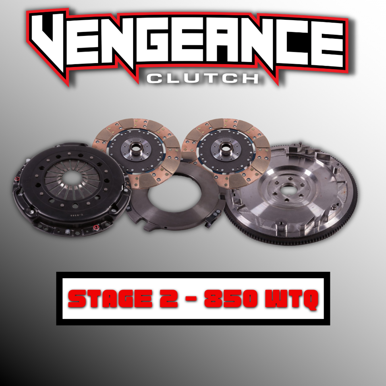 Vengeance Stage 2 Ceramic Clutch w/ Billet Flywheel 23 Spline (2011-2017 Mustang GT) DM2-07-04