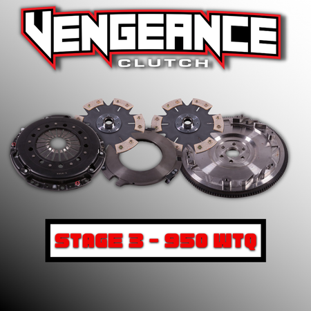 Vengeance Stage 3 Six Puck Clutch 8 Bolt (1996-2010 Mustang GT 4.6L V8 / 2011-2017 Coyote w/ 26 Spline Upgrade) DM3-07-03-26T