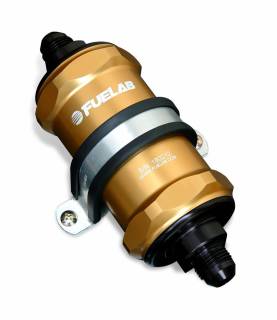8AN 100-Micron Short In-Line Fuel Filter - 81822