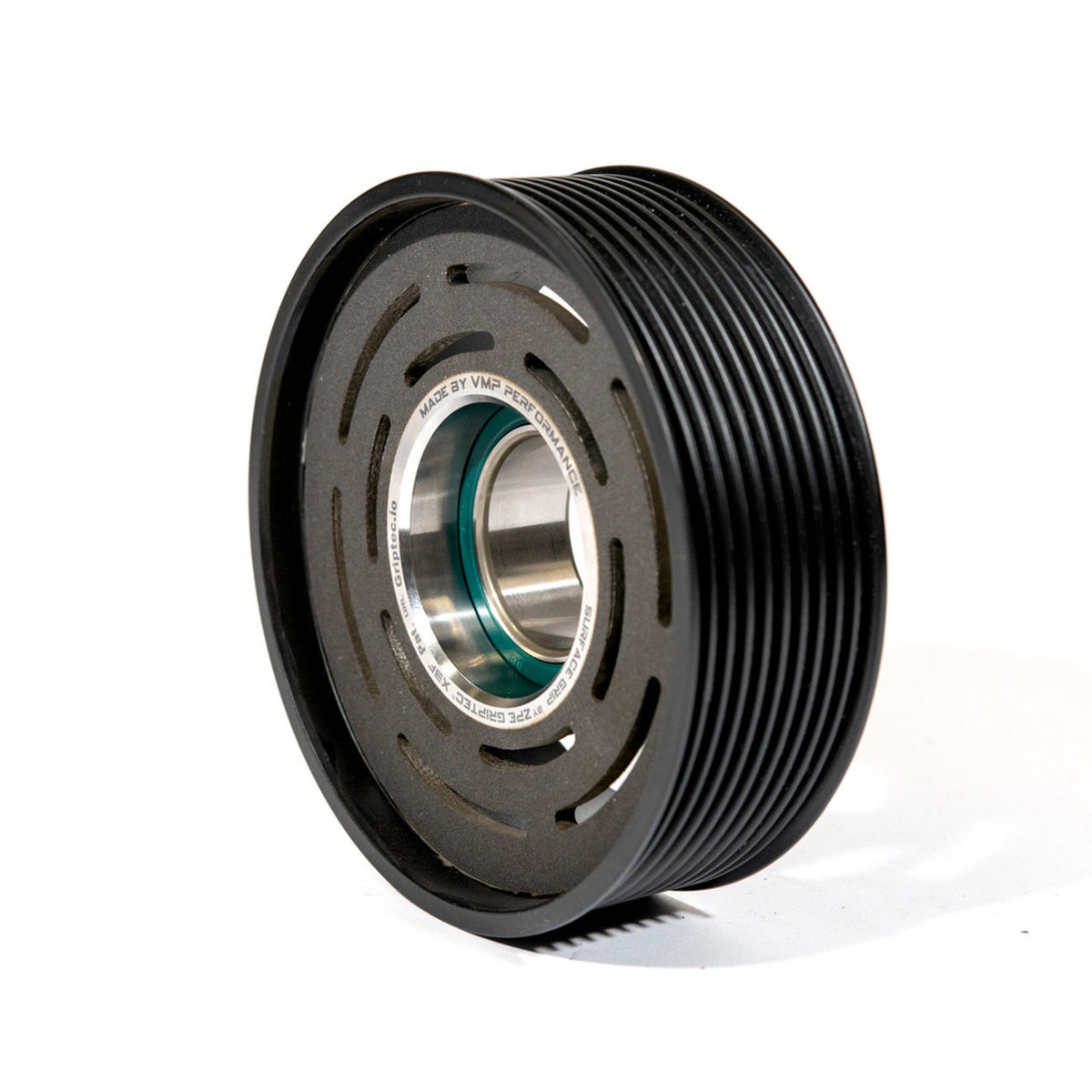 VMP 10 Rib AC Clutch Pulley w/Griptec (2011-2017 Mustang / F150) VMP-AC-M11-10