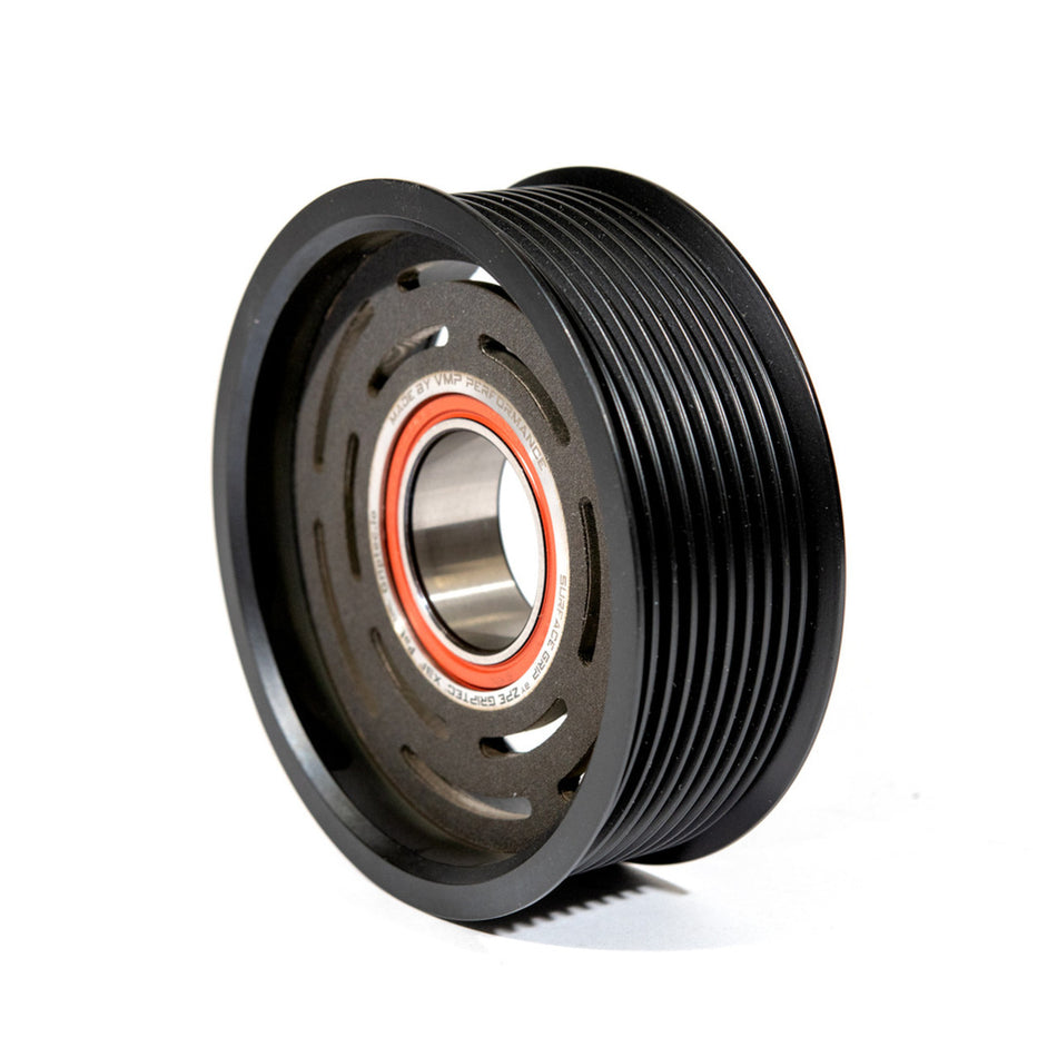 VMP 10 Rib AC Clutch Pulley w/Griptec (2018-2023 Mustang GT / Shelby GT500) VMP-AC-M18-10