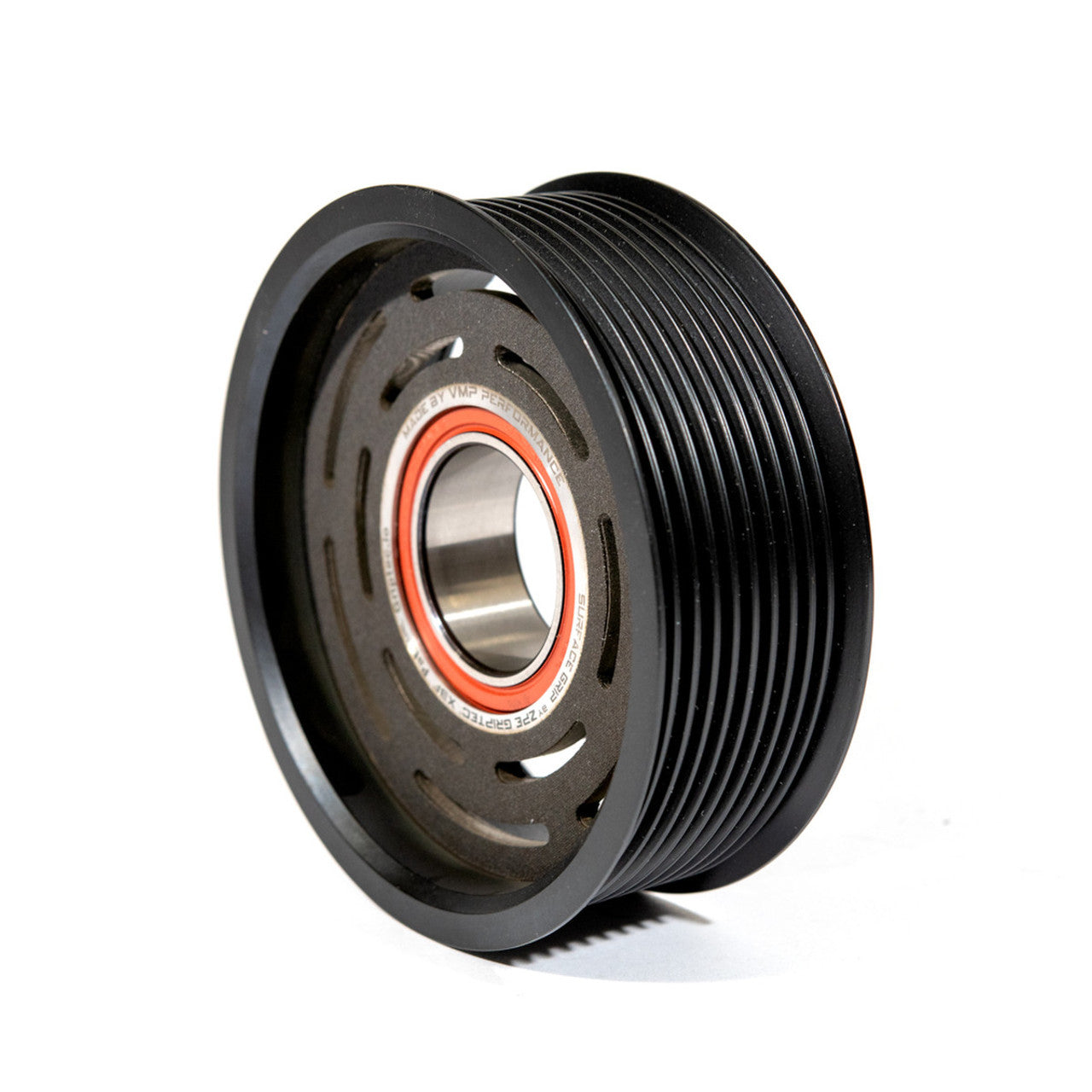 VMP 10 Rib AC Clutch Pulley w/Griptec (2018-2023 Mustang GT / Shelby GT500) VMP-AC-M18-10