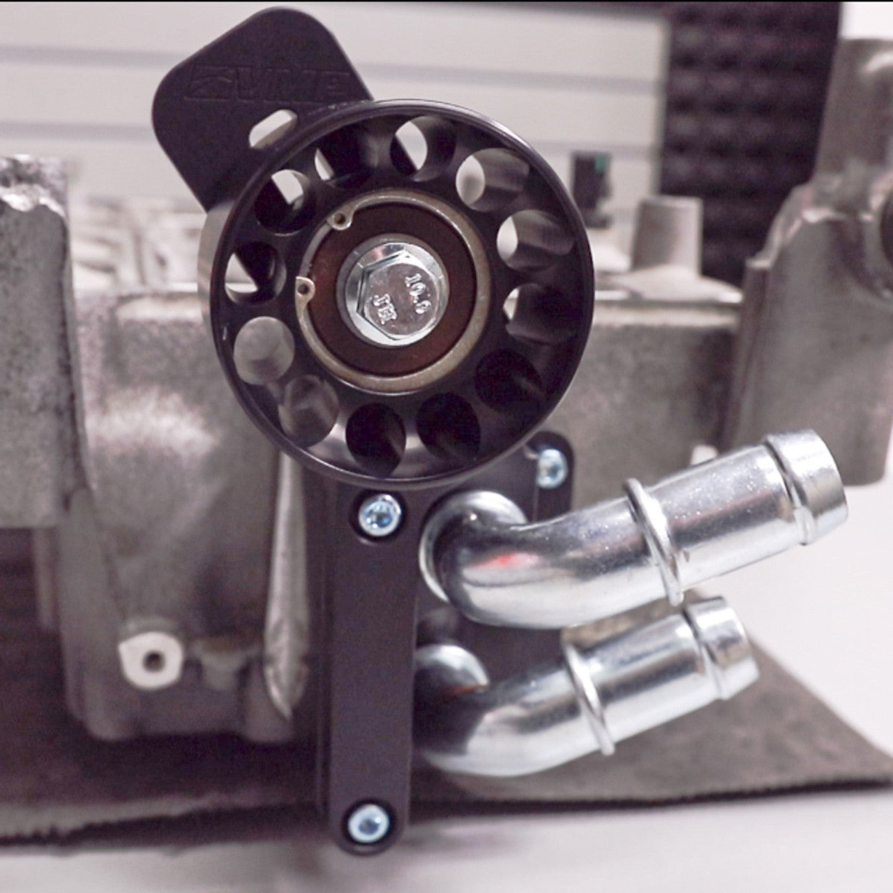 VMP Superchargers Coolant Manifold w/AUX Idler Built In 1" Flow Tubes (2007 - 2014 Shelby GT500) SUC056