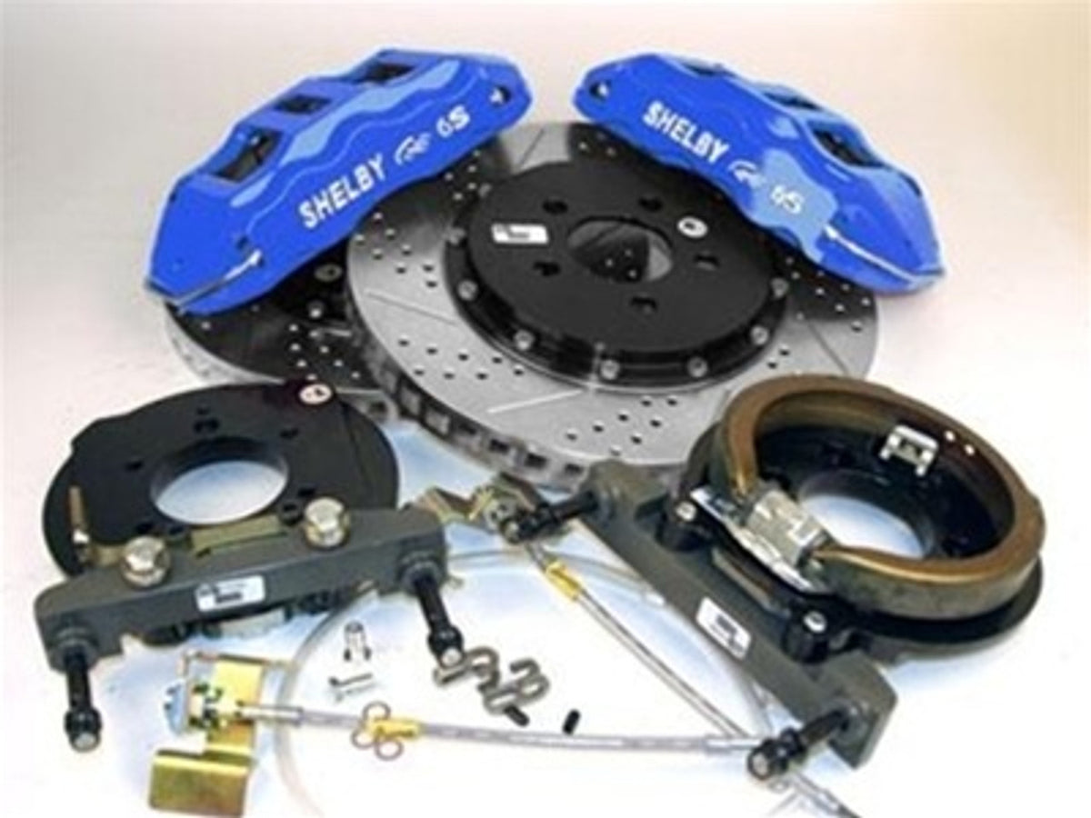Shelby American Baer Extreme Brakes - Rear Steel Blue w/Siver Lettering (2005 - 2014 Mustang / 2005 - 2014 Shelby / 2012 - 2014 Boss 302) Z28-4262113