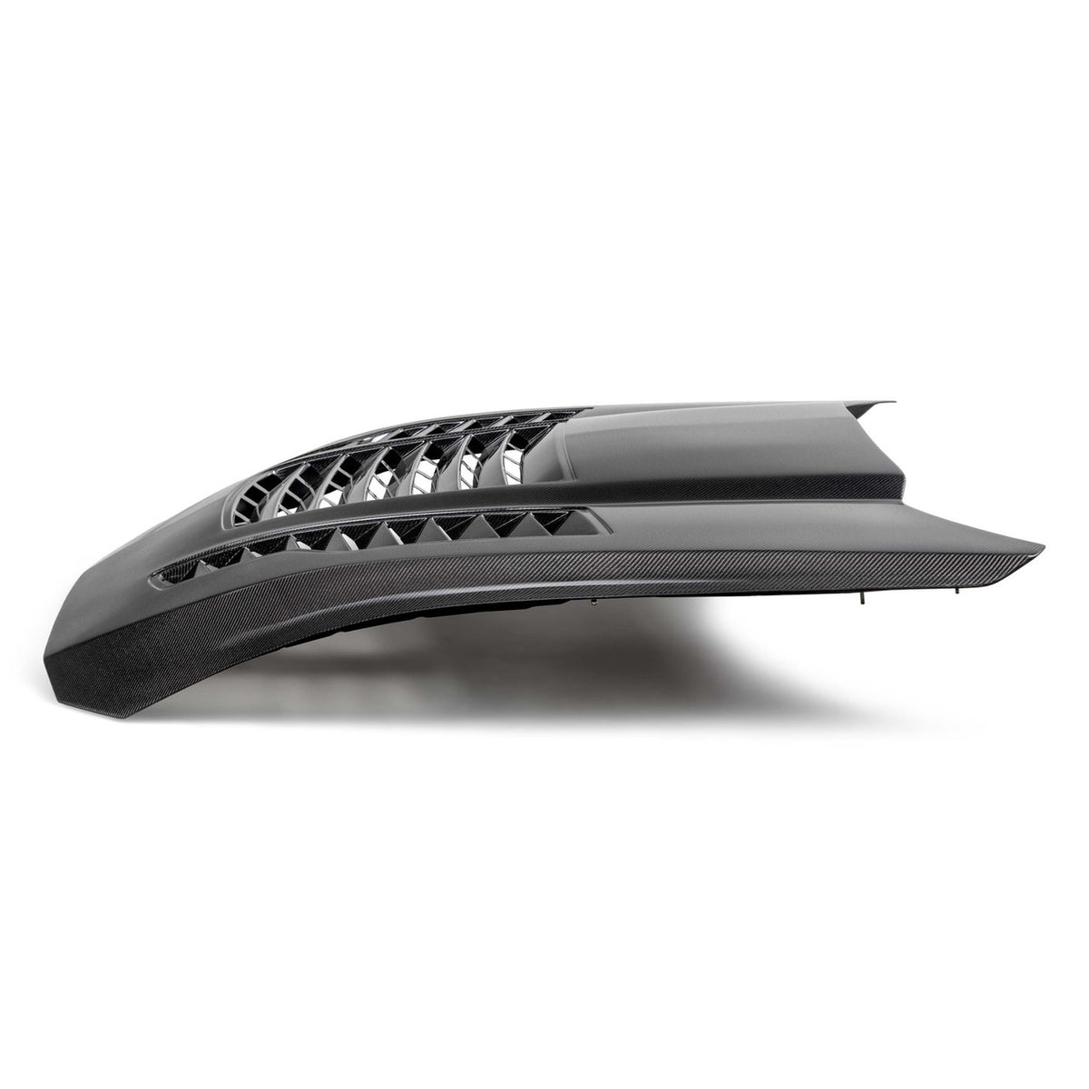 Anderson Composites Type-GT4 Double-Sided Carbon Fiber Hood (2024 - 2025 Mustang) AC-HD24FDMU-GT4-DS