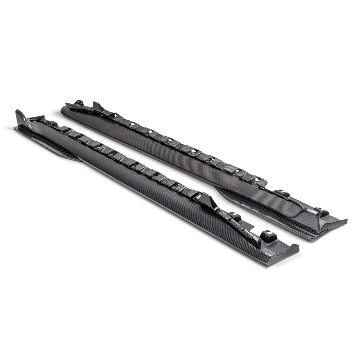 Anderson Composites Carbon Fiber Rocker Panel Splitters (2024 - 2025 Mustang) AC-SS24FDMU-GT5