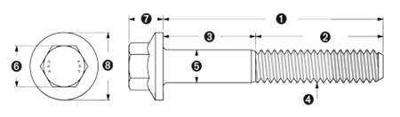 ARP M8 x 1.25 x 115 Hex Black Oxide Bolts (5/pkg) - 661-1019