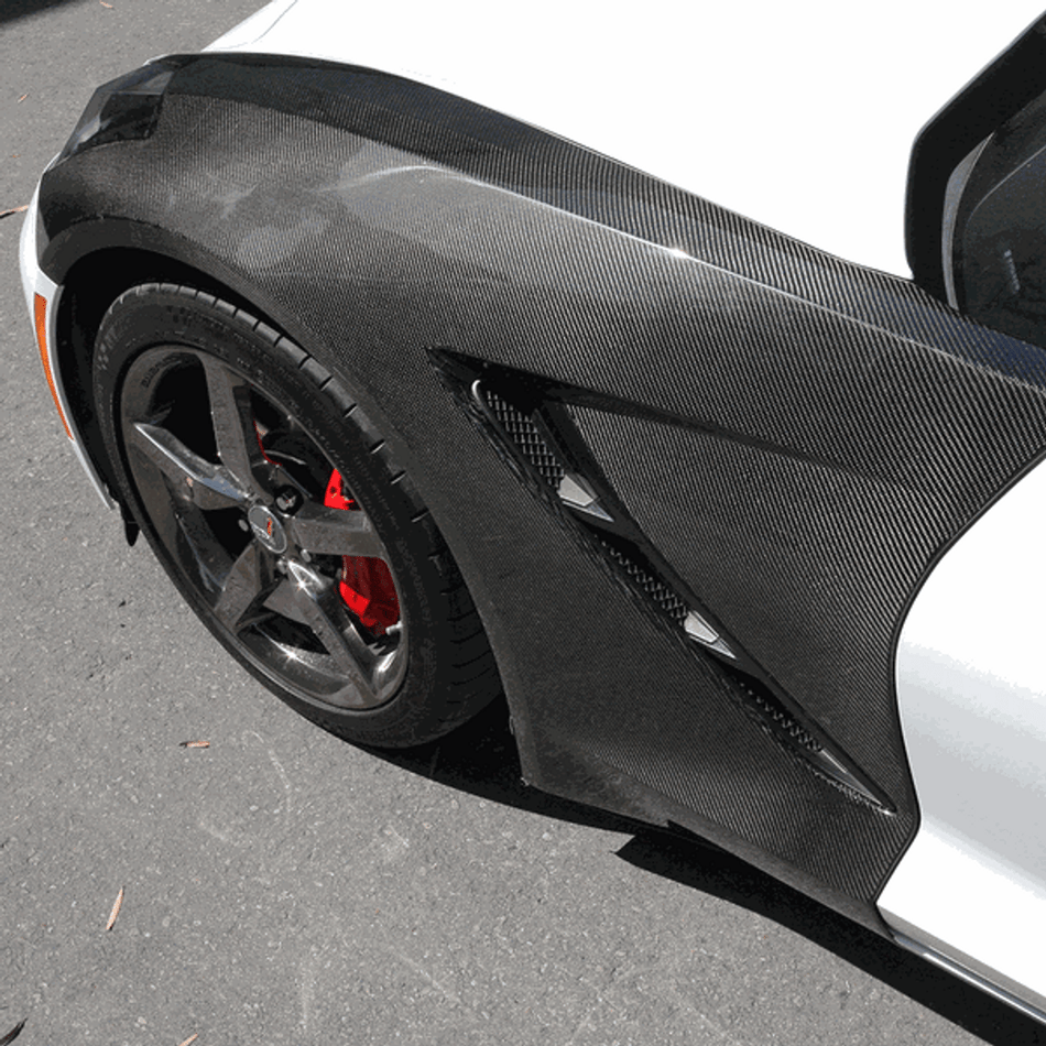 Anderson Composites Carbon Fiber Fenders (14-19 C7 Corvette Stingray) AC-FF14CHC7-OE