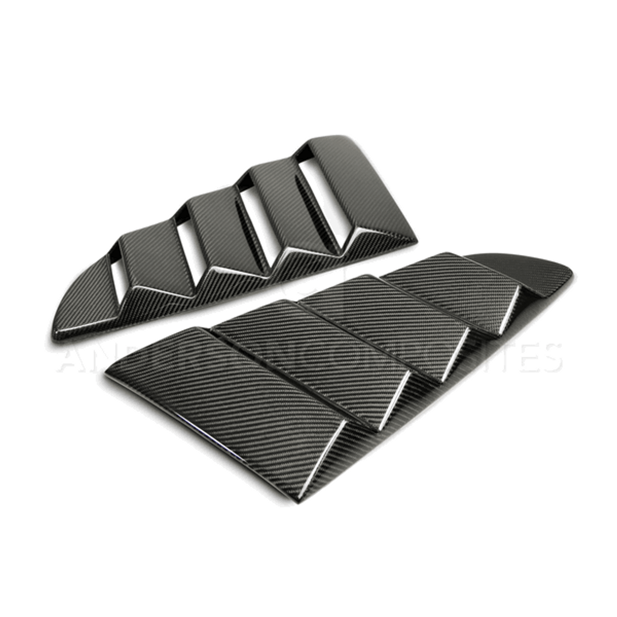 Anderson Composites Carbon Fiber Side Window Louvers (2015-2023 Mustang) AC-WL15FDMU-V