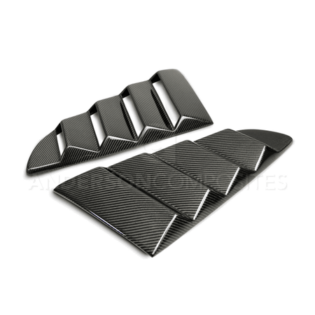 Anderson Composites Carbon Fiber Side Window Louvers (2015-2023 Mustang) AC-WL15FDMU-V