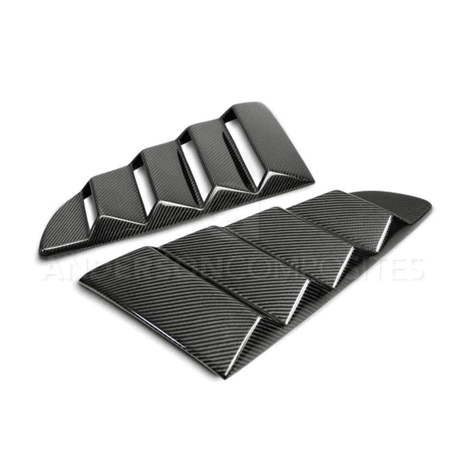Anderson Composites Carbon Fiber Side Window Louvers (2015-2023 Mustang) AC-WL15FDMU-V