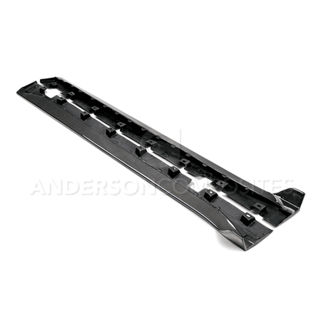 Anderson Composites Carbon Fiber Rocker Panel Splitters (15-19 Shelby GT350) AC-SS15MU350