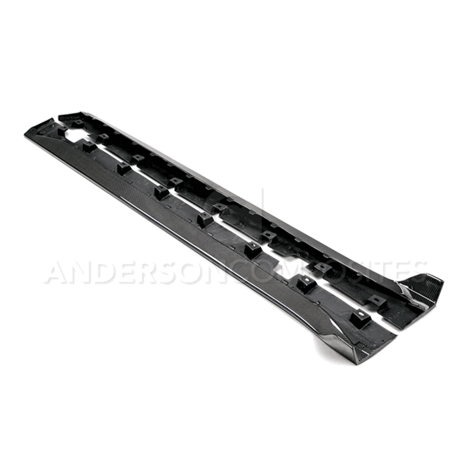 Anderson Composites Carbon Fiber Rocker Panel Splitters (15-19 Shelby GT350) AC-SS15MU350