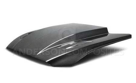 Anderson Composites 3" Double Sided Carbon Fiber Cowl Hood (15-17 Mustang) AC-HD15FDMU-CJ-DS