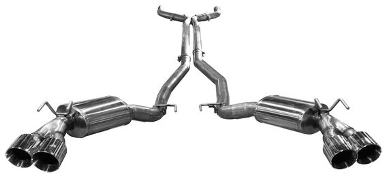 ARH Catback Exhaust System Pure Thunder Mufflers w/Quad SS Tips (12-15 Camaro ZL1/Z28/1LE) CAZ28-14300SCBK