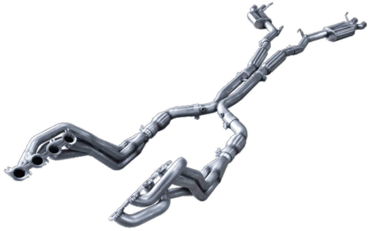 ARH Full Exhaust System 2" Headers Catted X-Pipe w/Pure Thunder Mufflers (2016+ Shelby GT350) MTSH3-16200300FSWC