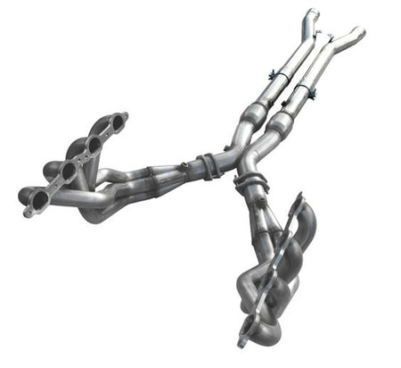 ARH Long Exhaust System 1-7/8" Header Catted X-Pipe (06-13 Corvette C6 Z06) Z06-06178300LSWC
