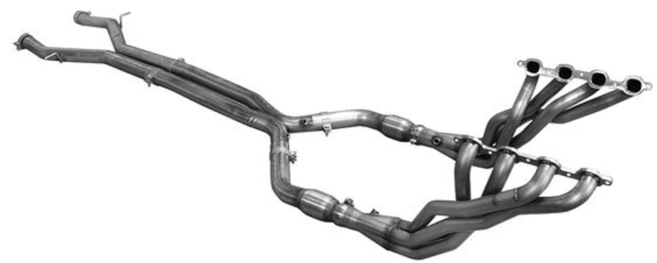 ARH Long Exhaust System 1-7/8" Headers Catted X-Pipe (2016+ Camaro) CAV8-16178300LSWC