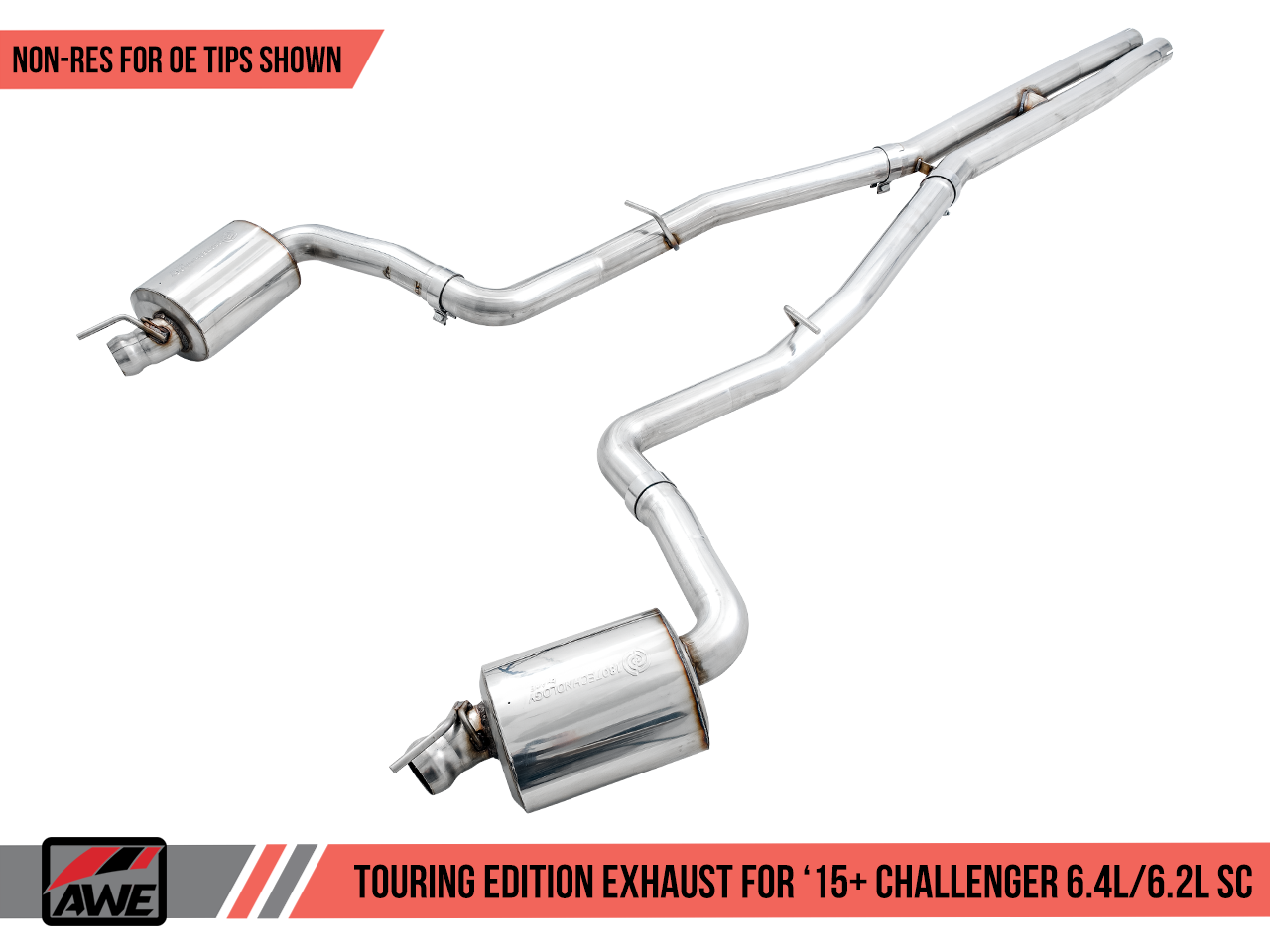 AWE Touring-to-Track Conversion Kit Stock Tips (2015+ Challenger/Hellcat/Demon) 3815-11050