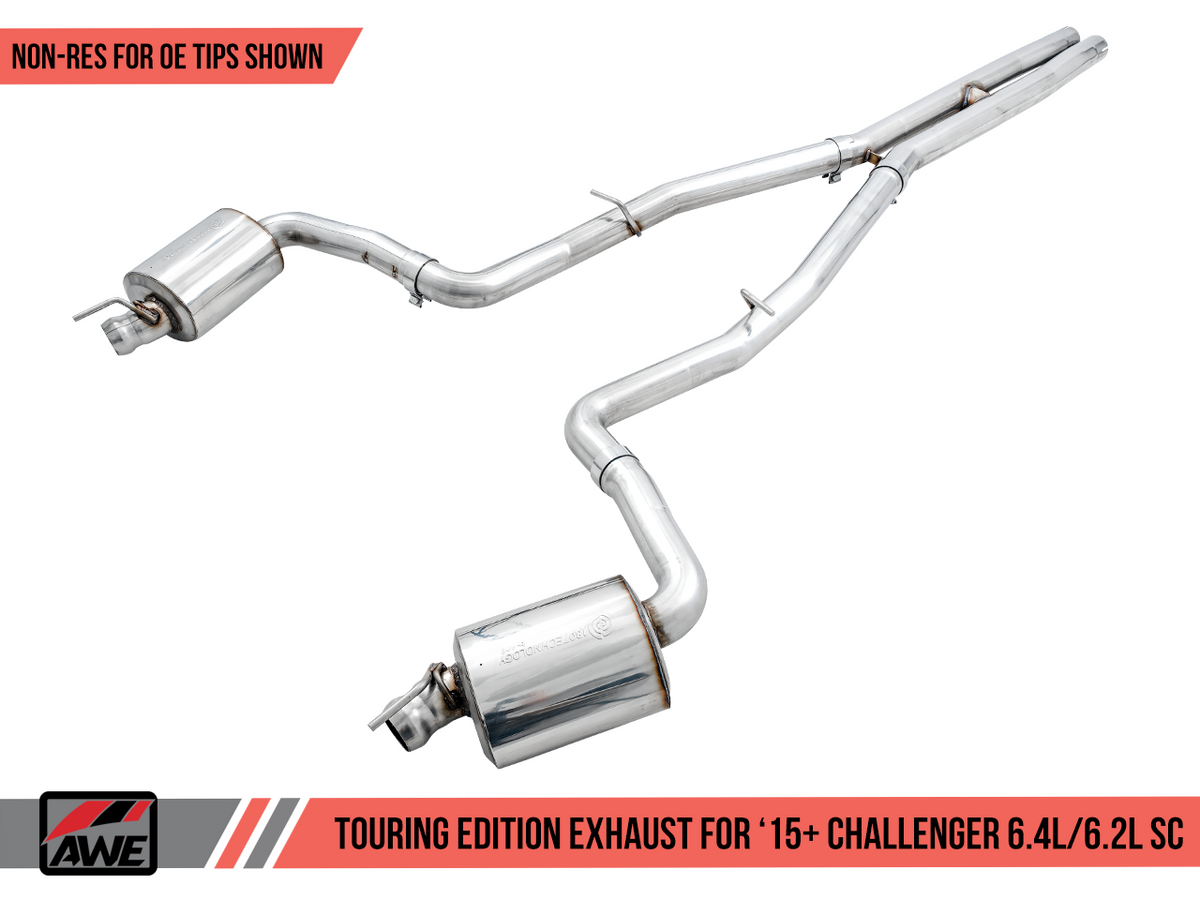 AWE Touring-to-Track Conversion Kit Stock Tips (2015+ Challenger/Hellcat/Demon) 3815-11050