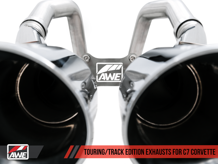 AWE Track Edition Axleback Exhaust Black Tips (14-19 C7 Corvette) 3020-43081