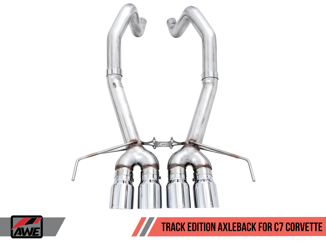 AWE Track Edition Axleback Exhaust Chrome Tips (14-19 C7 Corvette) 3020-42073