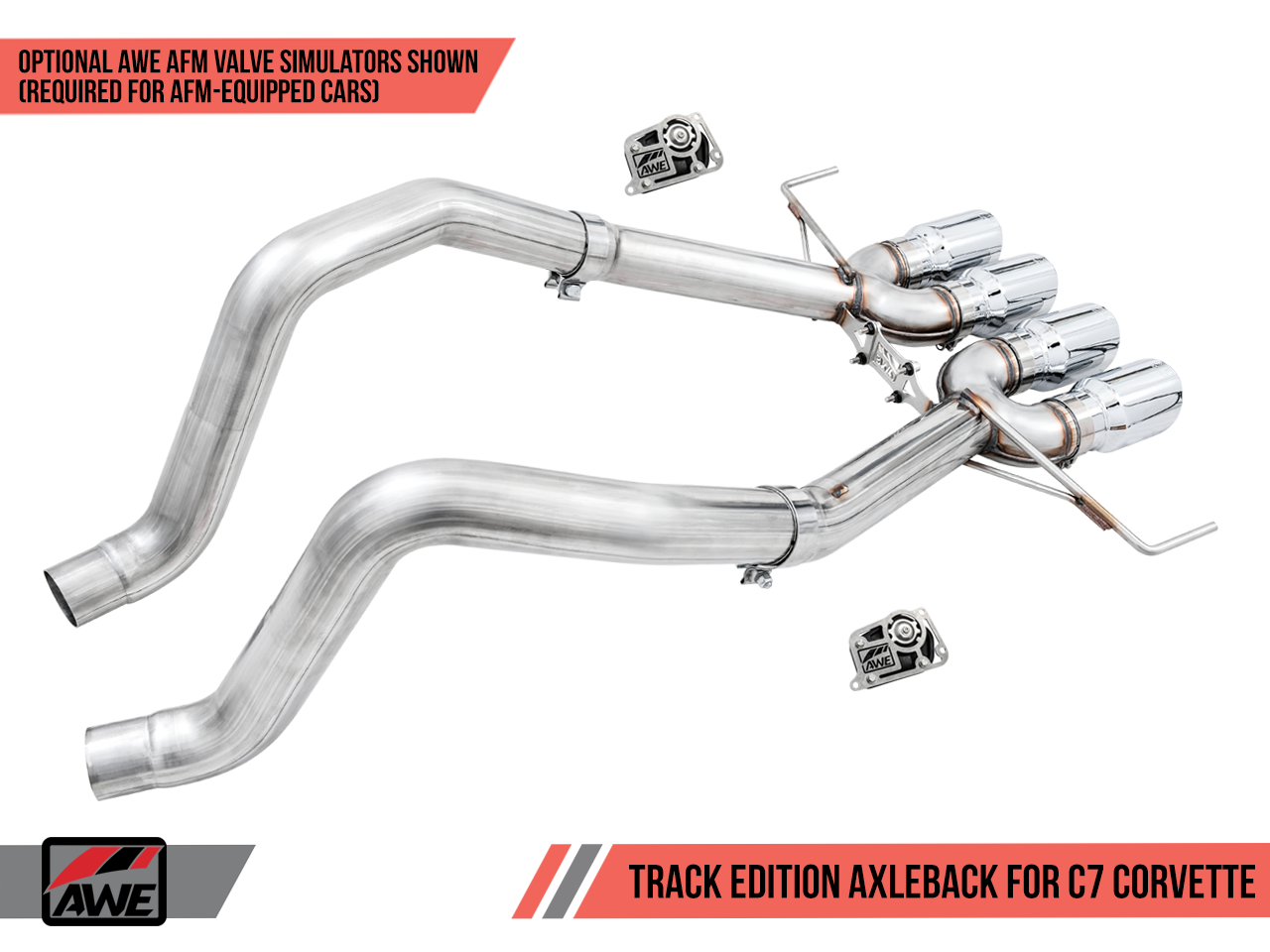 AWE Track Edition Conversion Kit for Axleback Systems (14-19 C7 Corvette) 3820-41016