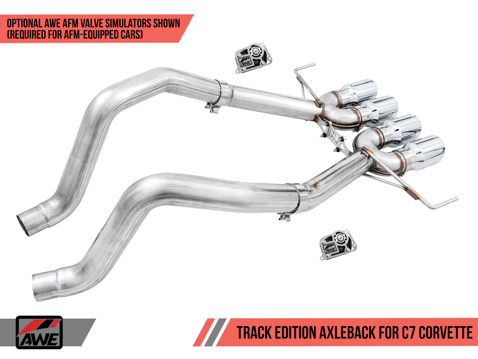 AWE Track Edition Conversion Kit for Axleback Systems (14-19 C7 Corvette) 3820-41016
