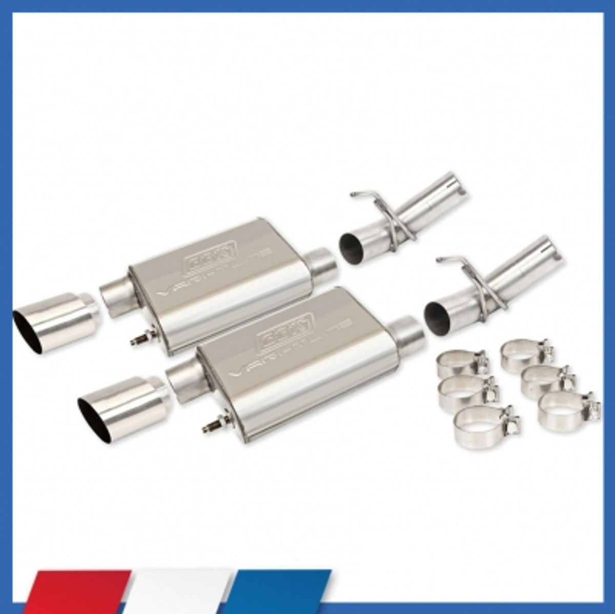 BBK Axle Back Exhaust Varitune Stainless (05-10 Mustang GT) 41005