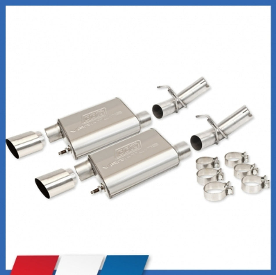 BBK Axle Back Exhaust Varitune Stainless (05-10 Mustang GT) 41005