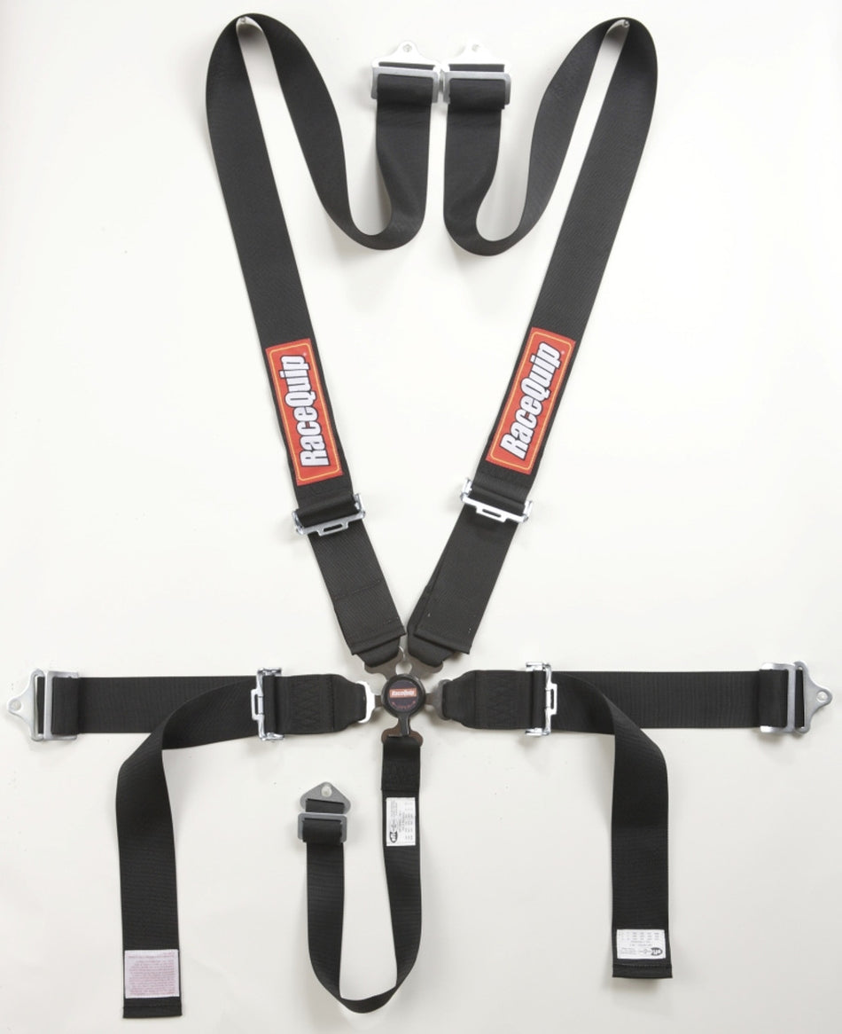 RaceQuip Black SFI CAMLOCK 5pt PD Lap Seat Belt - 741001