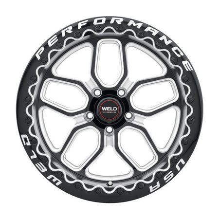 Weld 17x10 Laguna Beadlock Drag Wheel 5x114.3 ET 25 BS 6.50 Gloss Black (1994-2004 Mustang) S90770067P25