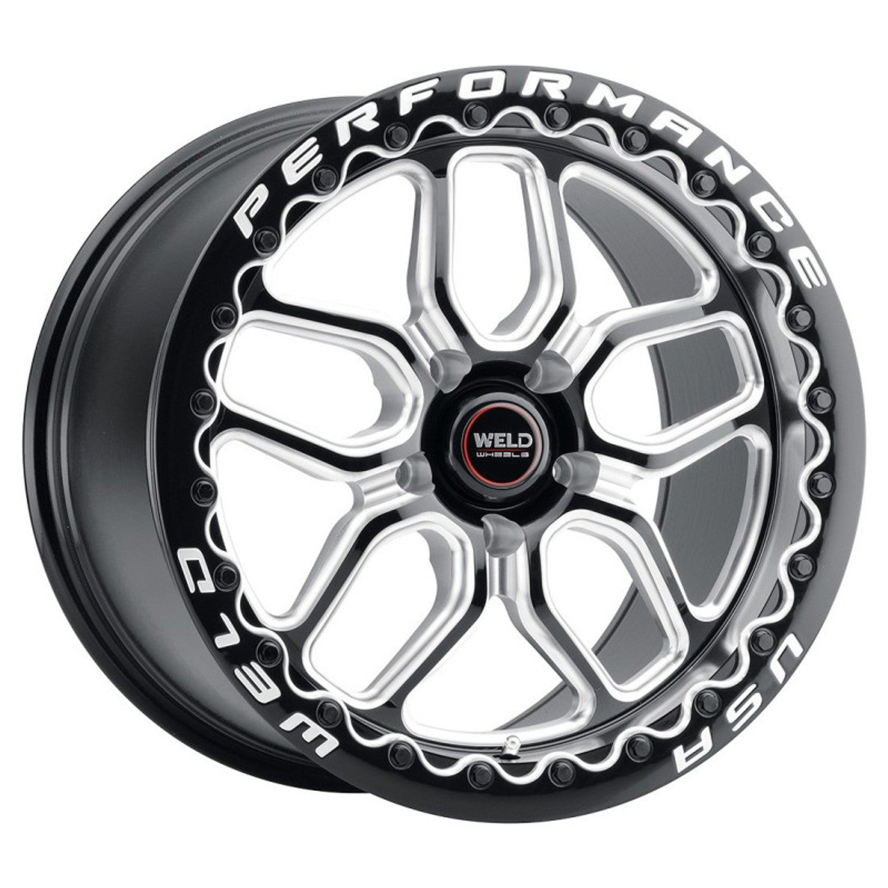 Weld 15x10 Laguna Beadlock Drag Wheel 5x120.7 ET 50 BS 7.5 Gloss Black (Camaro/Firebird) S907B0063P50