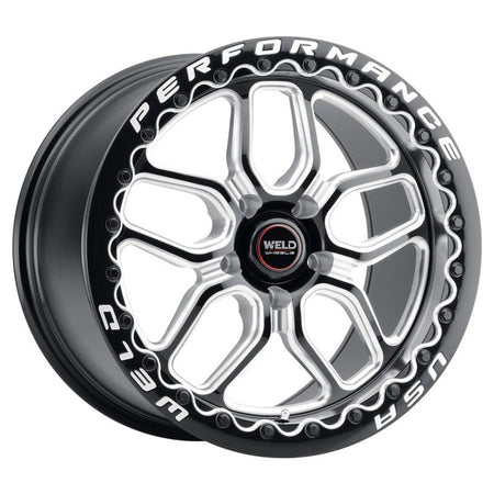 Weld 15x10 Laguna Beadlock Drag Wheel 5x120.7 ET 50 BS 7.5 Gloss Black (Camaro/Firebird) S907B0063P50