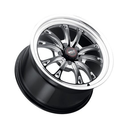 Weld 18x10 Belmont Drag Wheel 5x114.3 ET 50 BS 7.50 Gloss Black (2005 - 2025 Mustang GT / Darkhorse / GT350) S15780067P45