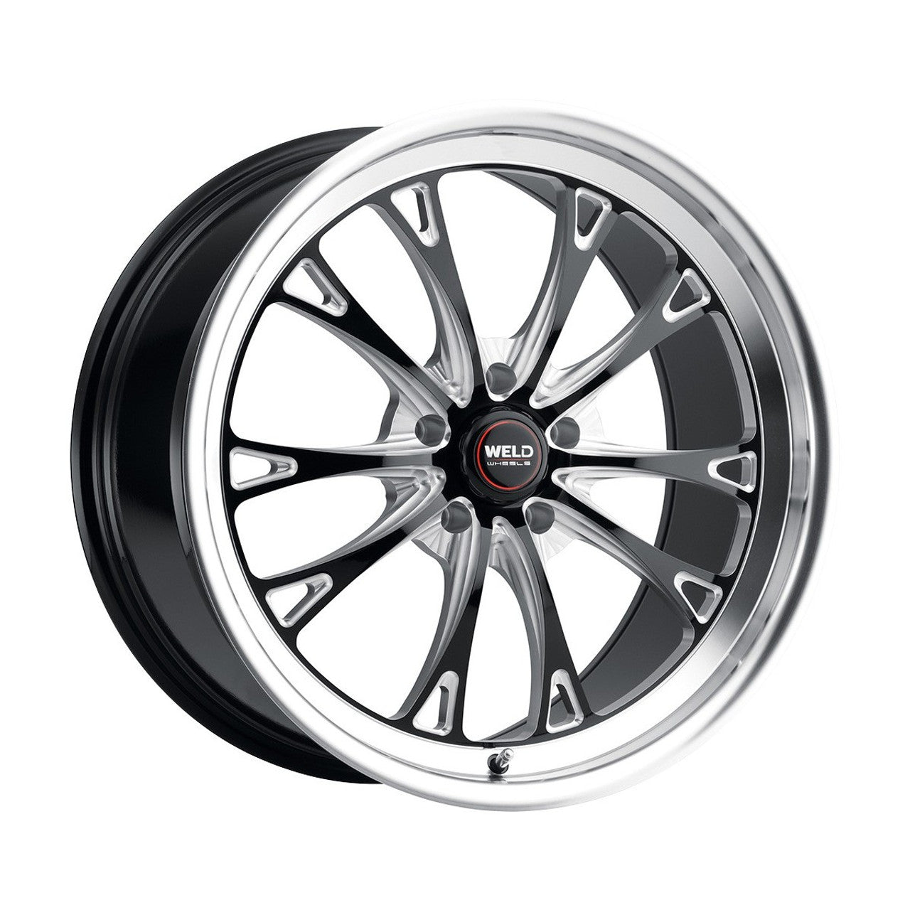 Weld 20x5 Belmont Drag Wheel 5x114.3 ET -38 BS 1.66 Gloss Black (2020 - 2022 Shelby GT500) S1570C067N38