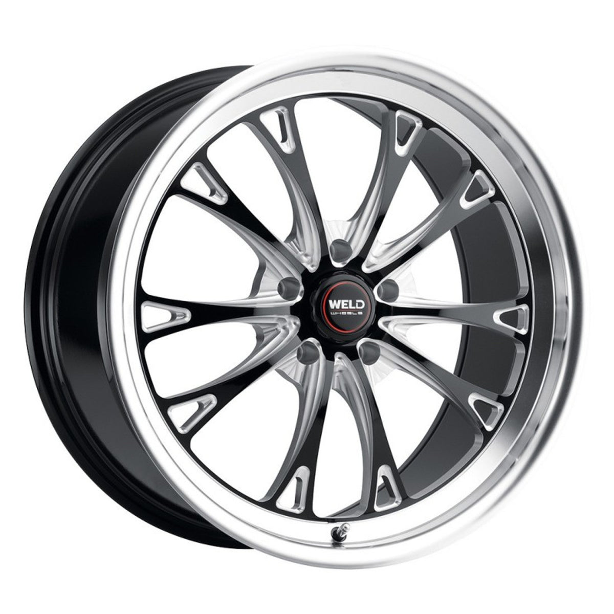 Weld 20x5 Belmont Drag Wheel 5x120 ET -23 BS 2.1 Gloss Black (CTS/Camaro) S1570C022N23