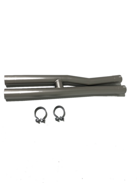 LTH H Style Resonator Delete Titan Finish (2020-2023 Mustang Shelby GT500) FDRD00005T