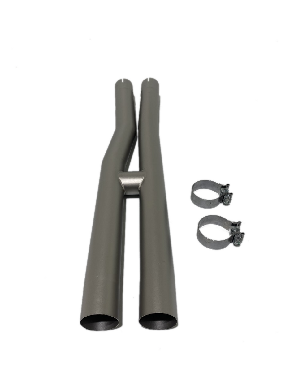 LTH H Style Resonator Delete Titan Finish (2020-2023 Mustang Shelby GT500) FDRD00005T