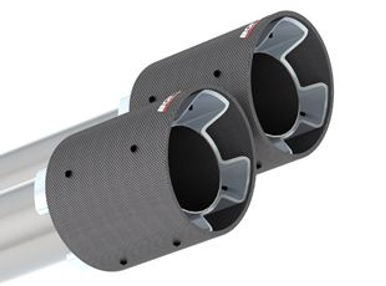 Borla ATAK Catback Active Exhaust Carbon Fiber Tips (2018-2023 Mustang GT) 140743CF
