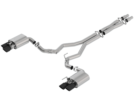 Borla ATAK Catback Active Exhaust Black (2018-2023 Mustang GT) 140743BC