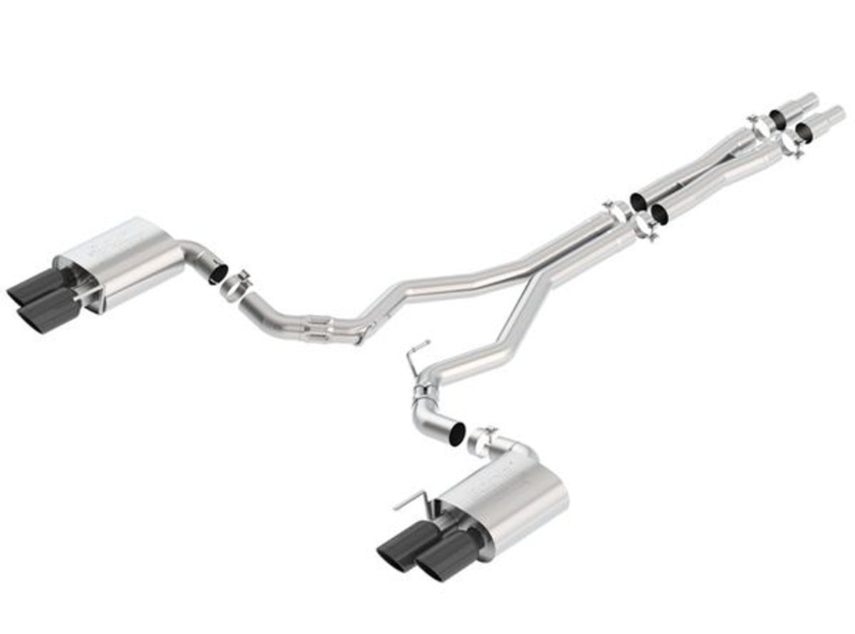 Borla ATAK Catback Exhaust W/O Active Valves Black (2018-2023 Mustang GT) 140746BC