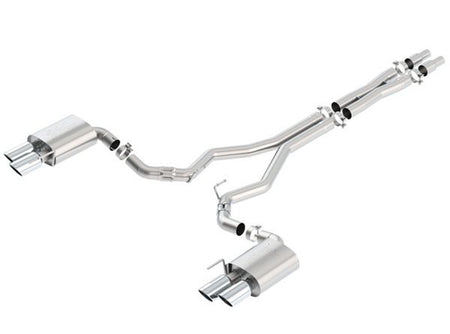 Borla ATAK Catback Exhaust W/O Active Valves Polished (2018-2023 Mustang GT) 140746