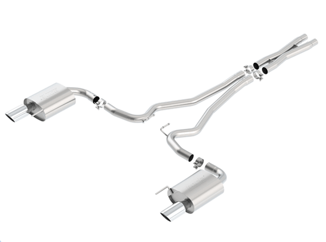 Borla 2.25" ATAK Catback Exhaust (2015-2023 Mustang Ecoboost) 140585