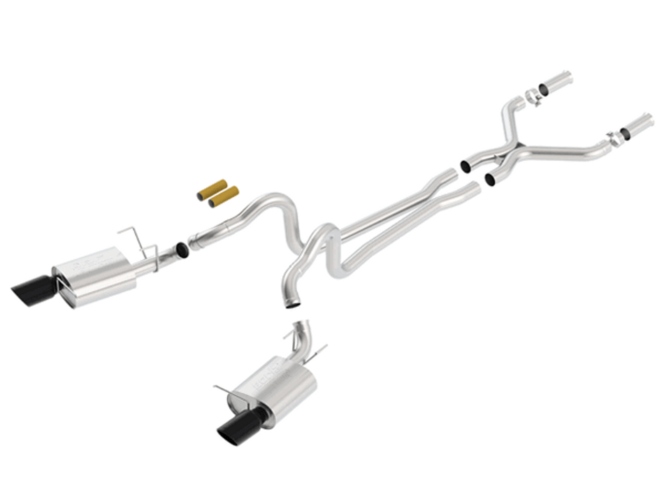 Borla 2.75" ATAK Catback Exhaust Black Tips (11-12 Mustang GT/2012 BOSS 302) 140372BC