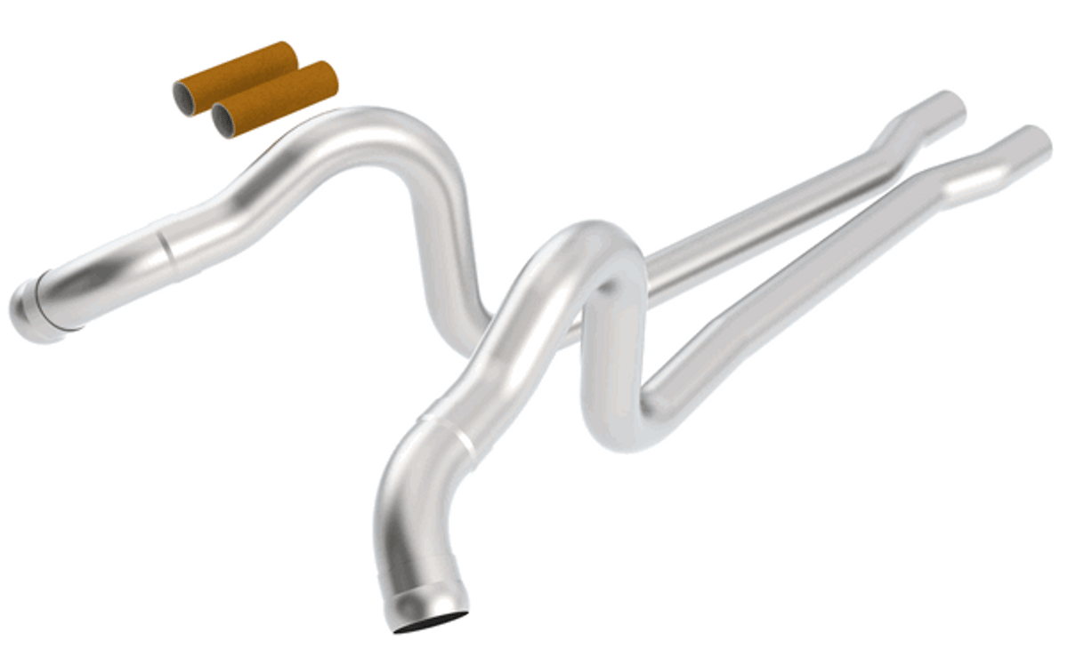 Borla 2.75" Over Axle Mid Pipes (2011 - 2014 Mustang GT / Shelby GT500) 60521