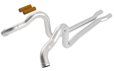 Borla 2.75" Over Axle Mid Pipes (2011 - 2014 Mustang GT / Shelby GT500) 60521
