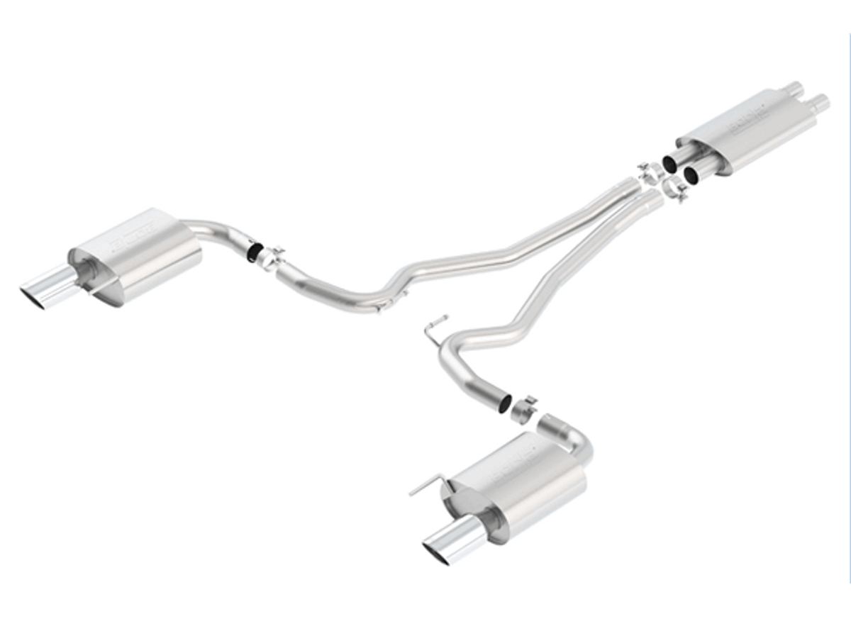 Borla 2.5" Touring Catback Exhaust (2015-2017 Mustang GT / 2024 Mustang GT) 140589