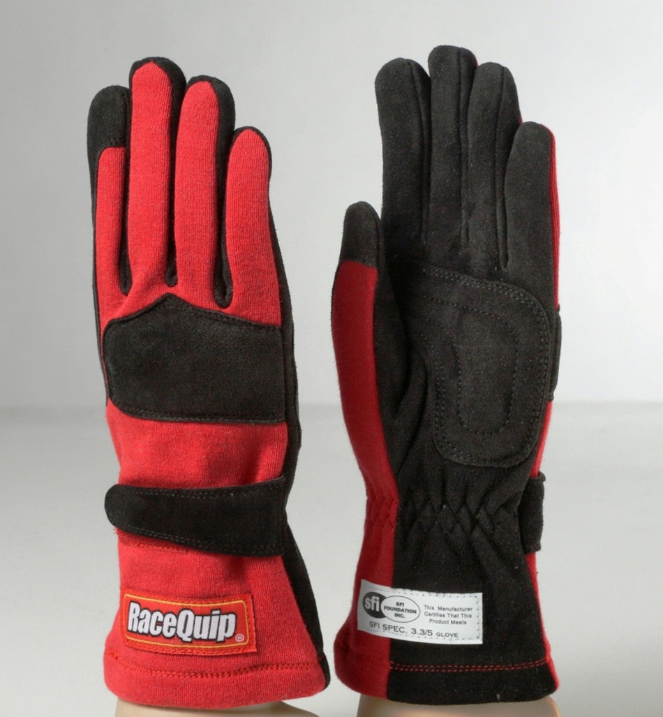 RaceQuip Red 2-Layer SFI-5 Glove - XL - 355016